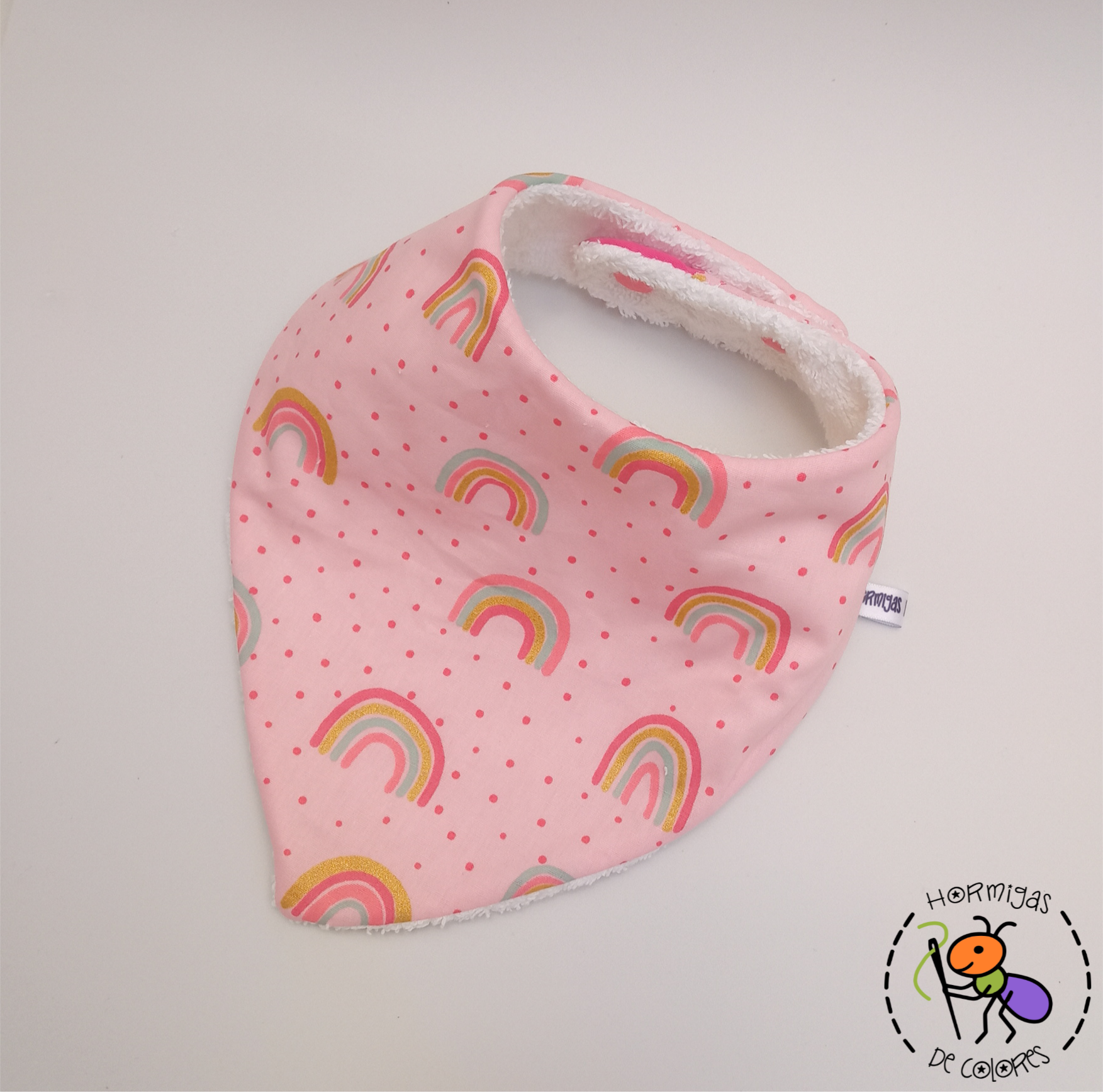 Babero bandana arcoiris