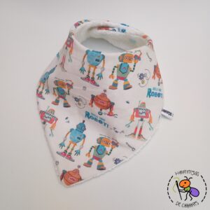 Babero bandana robots