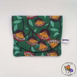 Monedero-billetera Flores verde antiguo