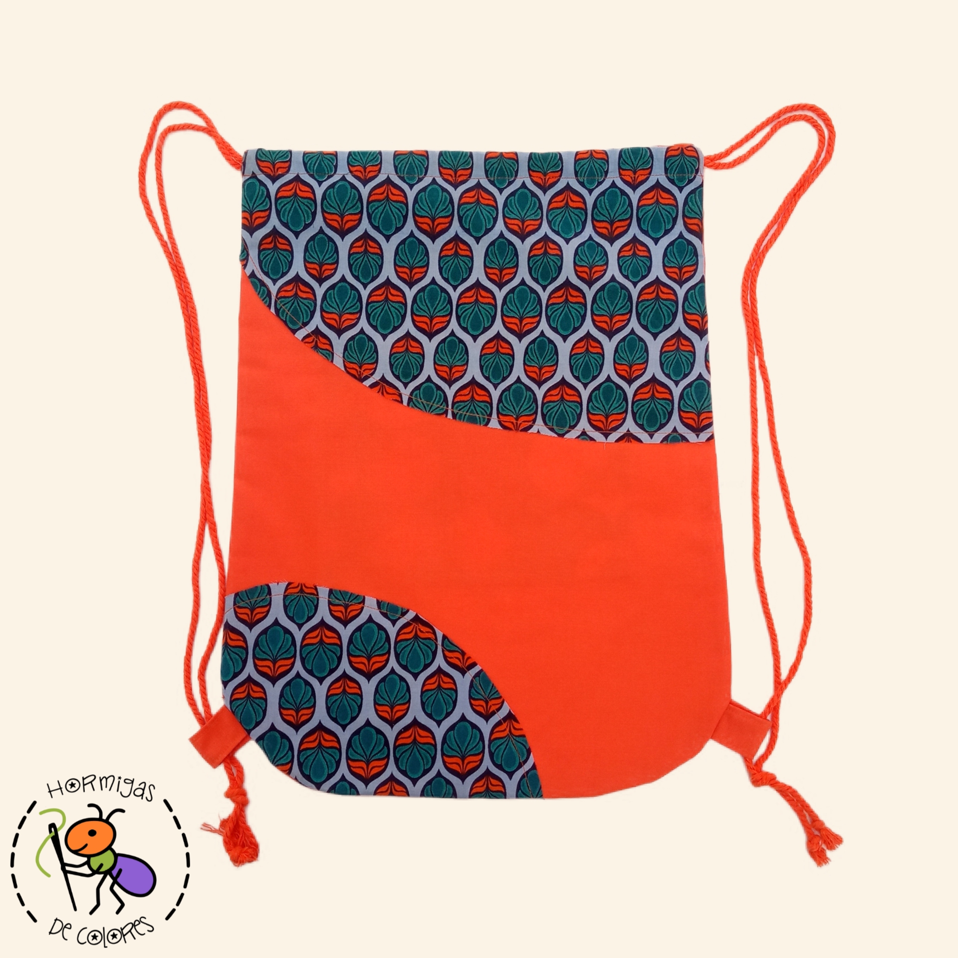 Mochila de cuerdas Naranja - Imagen 3