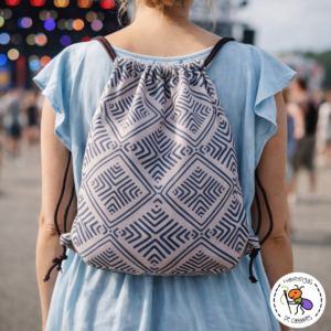 Mochila de cuerdas Gris étnico