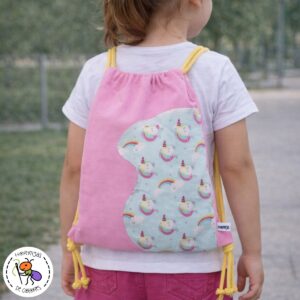 Mochila unicornios rosa