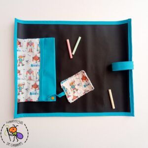 Pizarra enrollable 40x50 cm robots