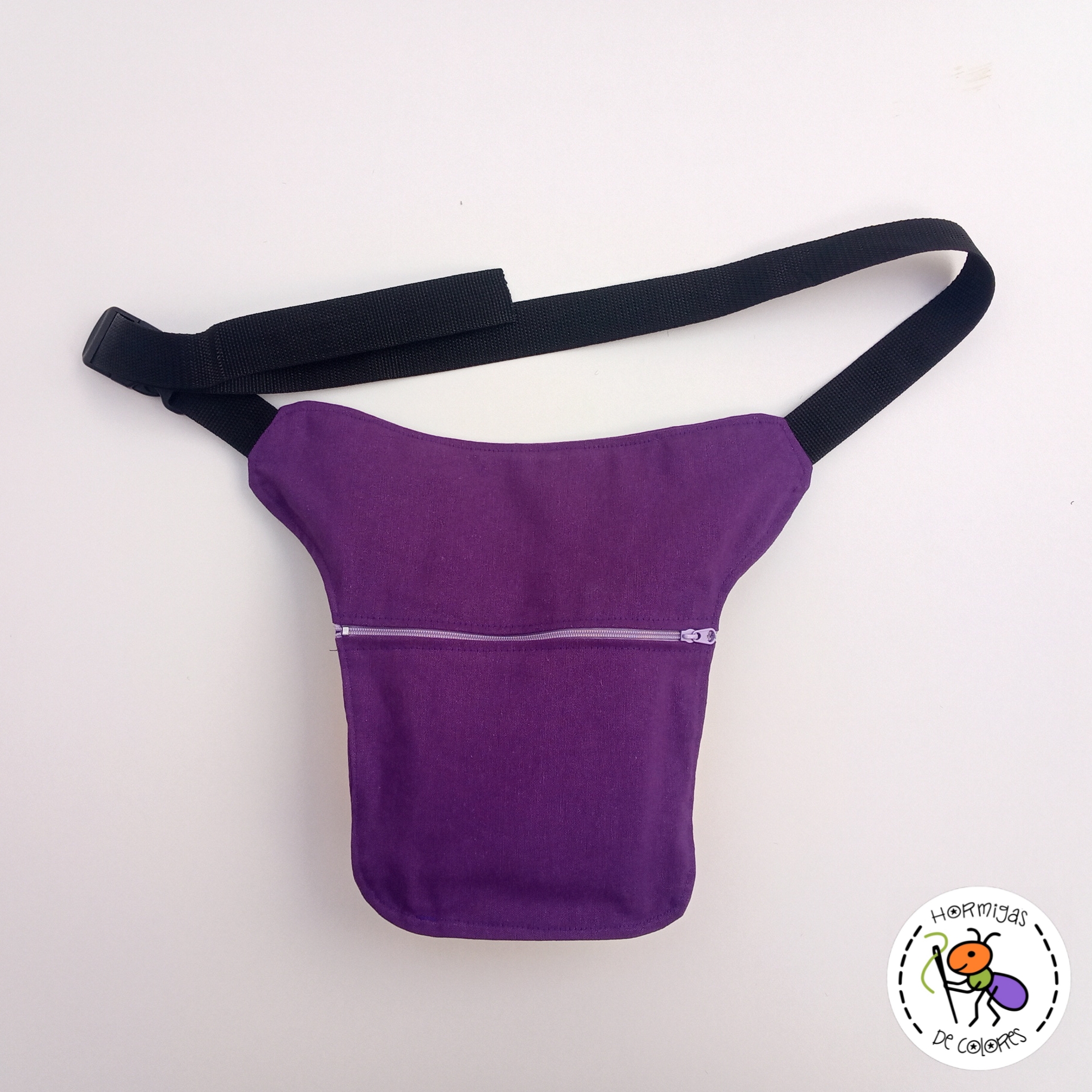 Riñonera calaveras morada - Imagen 4